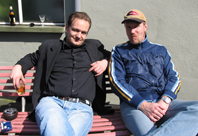 Snger Stefan hat sich eine Pause mit Matthias verdient